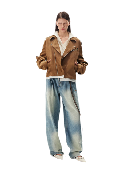 Suede Velvet Relaxed Jacket