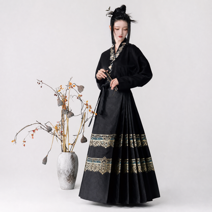 游龙踏雪 Brocade Mamian Skirt Set