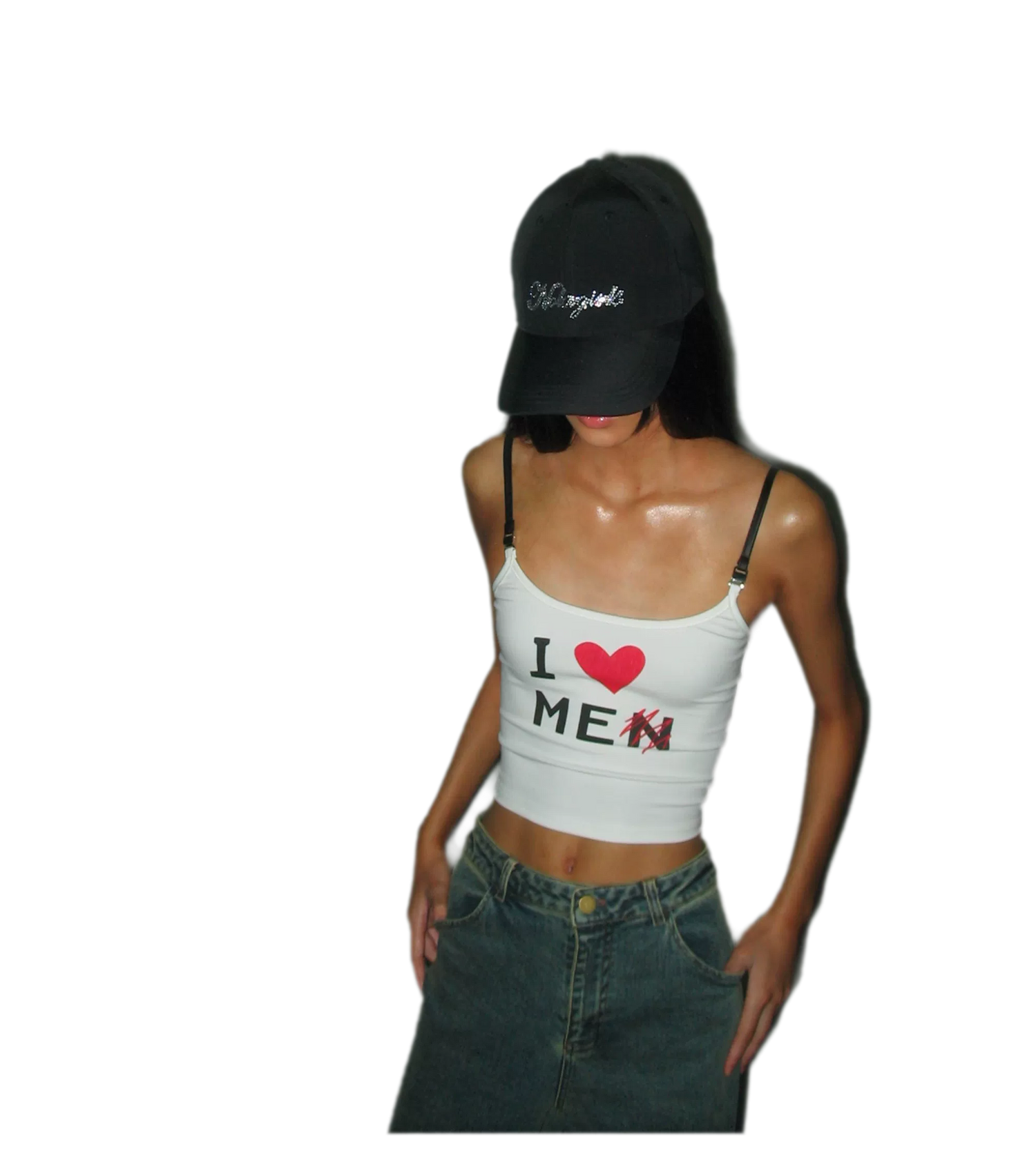 Crystal Silk Rhinestone Cap