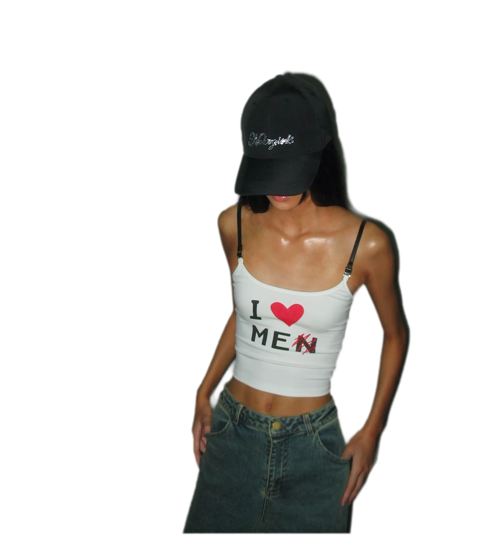 Crystal Silk Rhinestone Cap