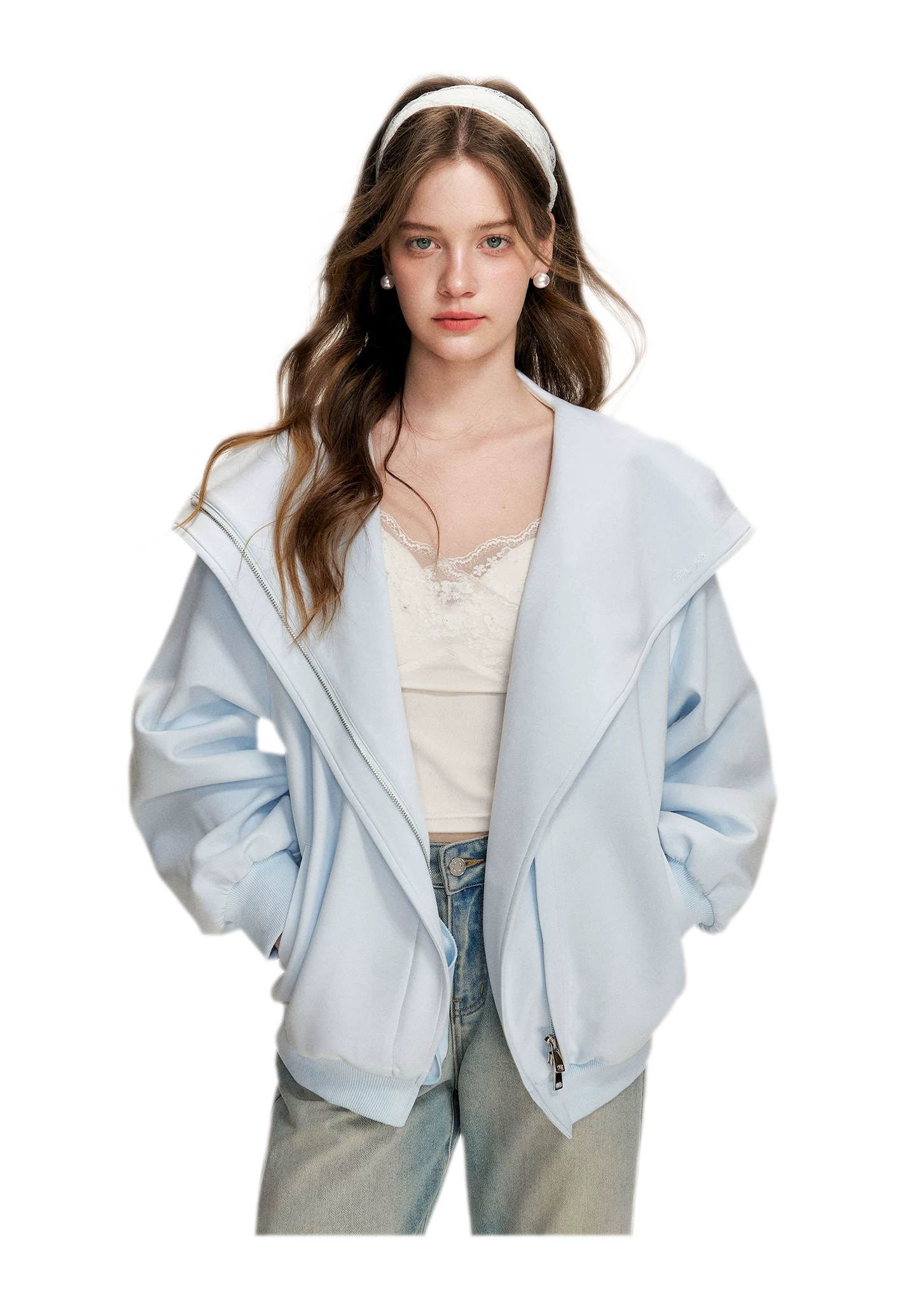 Blokette Hooded Zip Hoodie