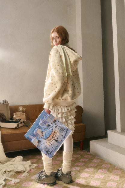 Printed Layered Cake Skirt