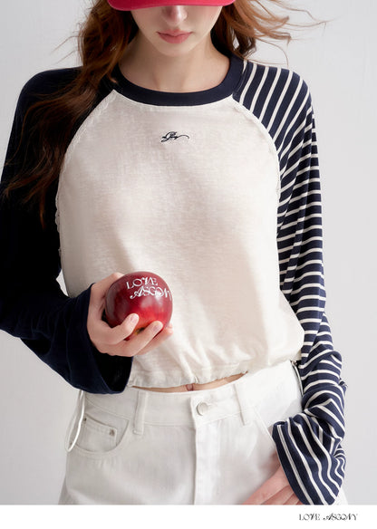 Lyocell Drawstring Raglan Sleeve Sun Protection Tee