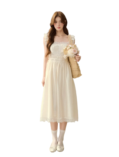 Lace Trim Slip Dress