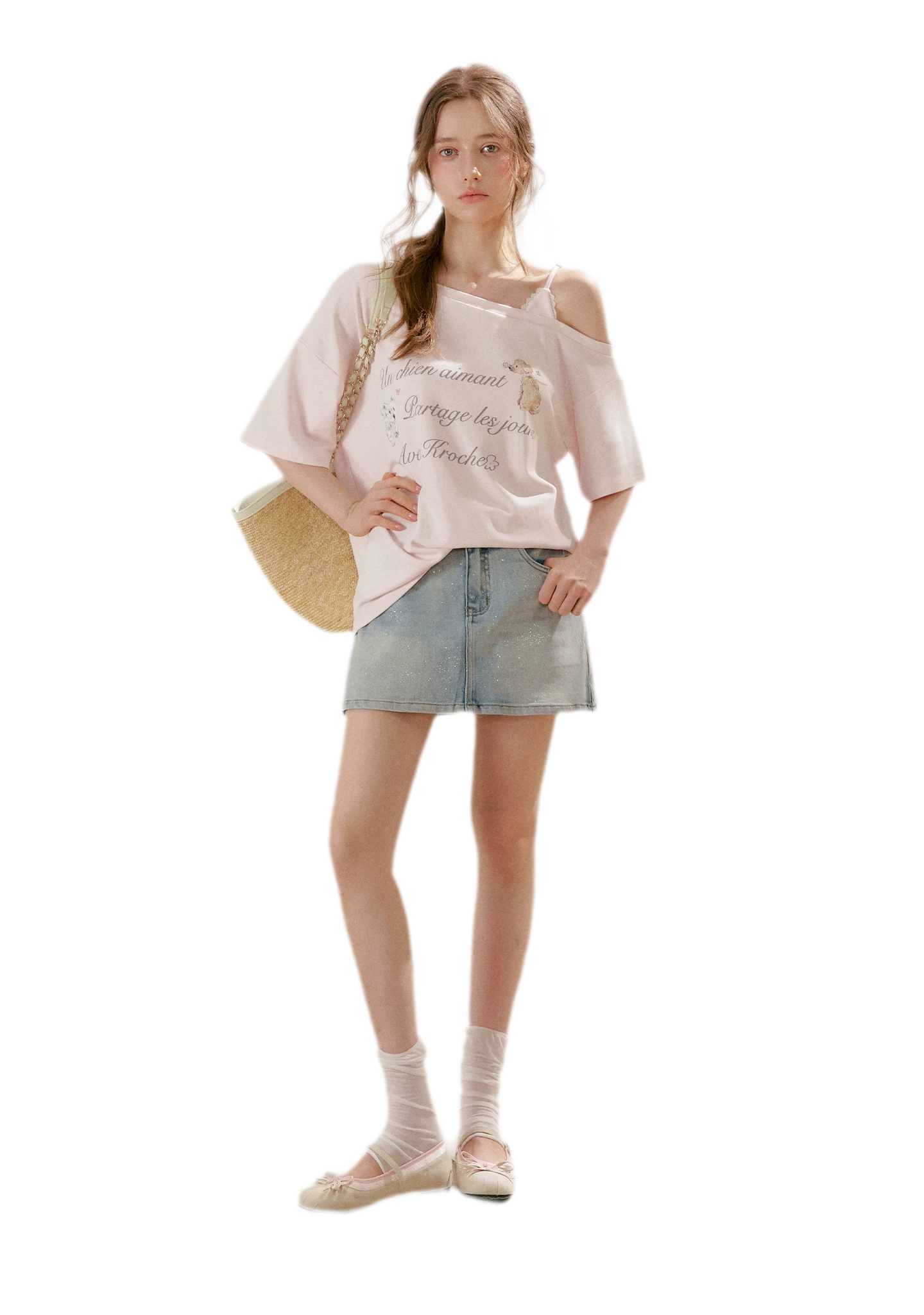 Lace Off-Shoulder Tee
