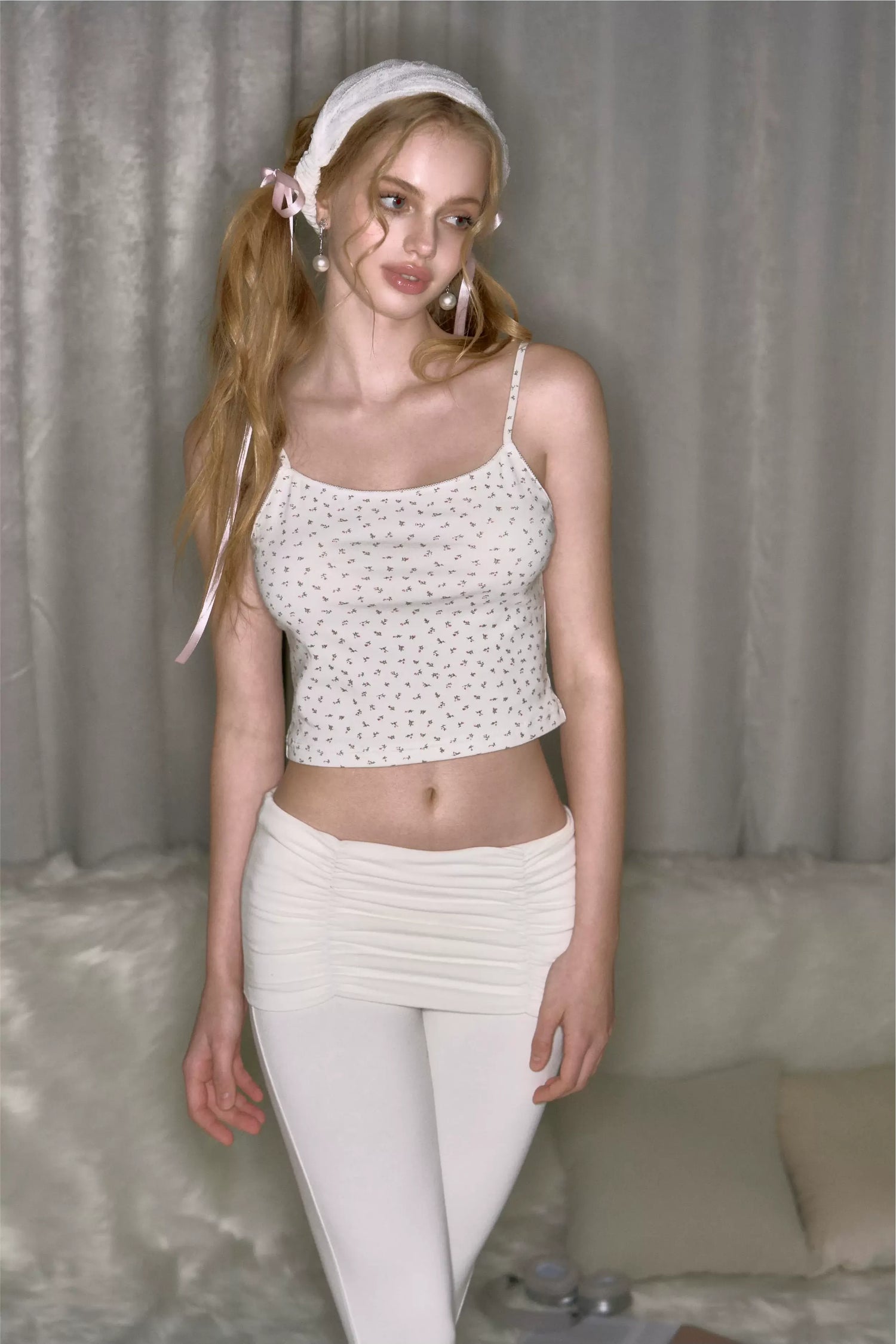 Floral Lace Trim Cami