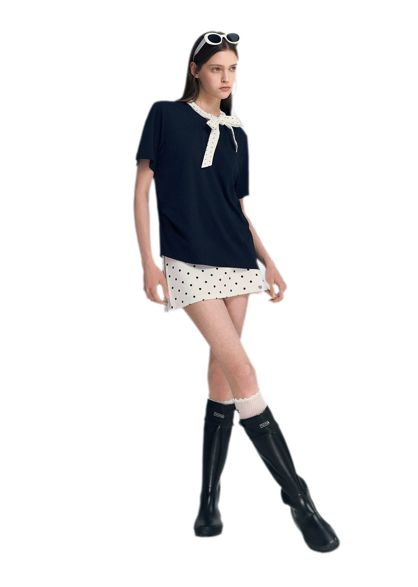 Polka Dot Bow T-Shirt