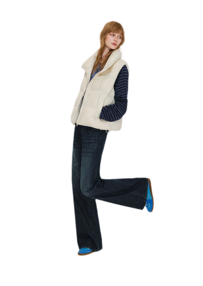 Lightweight Stand Collar Down Vest