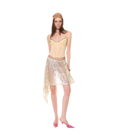 Lace Mesh Slim Cami