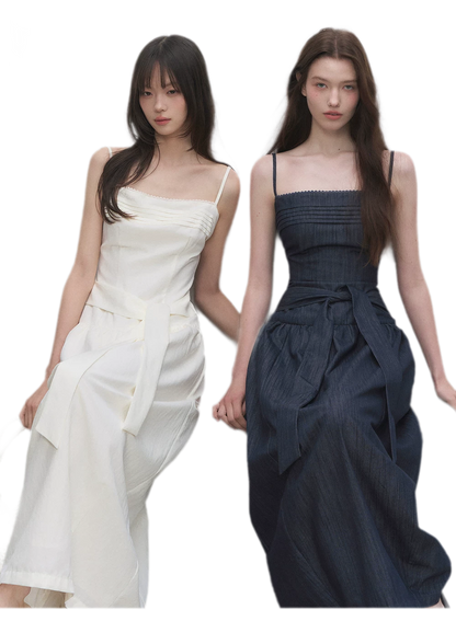 Tie Waist A-Line Dress