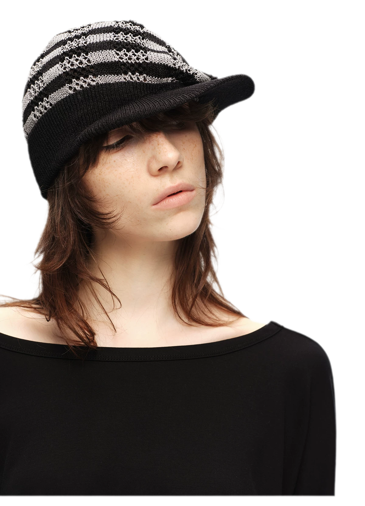 Washi Knit Short Brim Hat