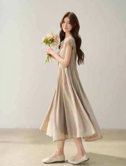Ruffle V-Neck Maxi Dress