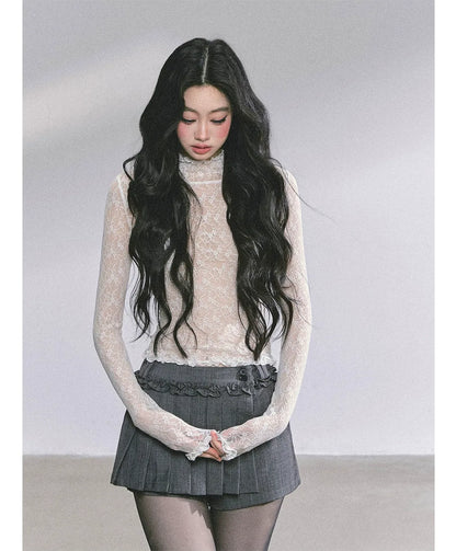 Lace Semi Sheer T-Shirt