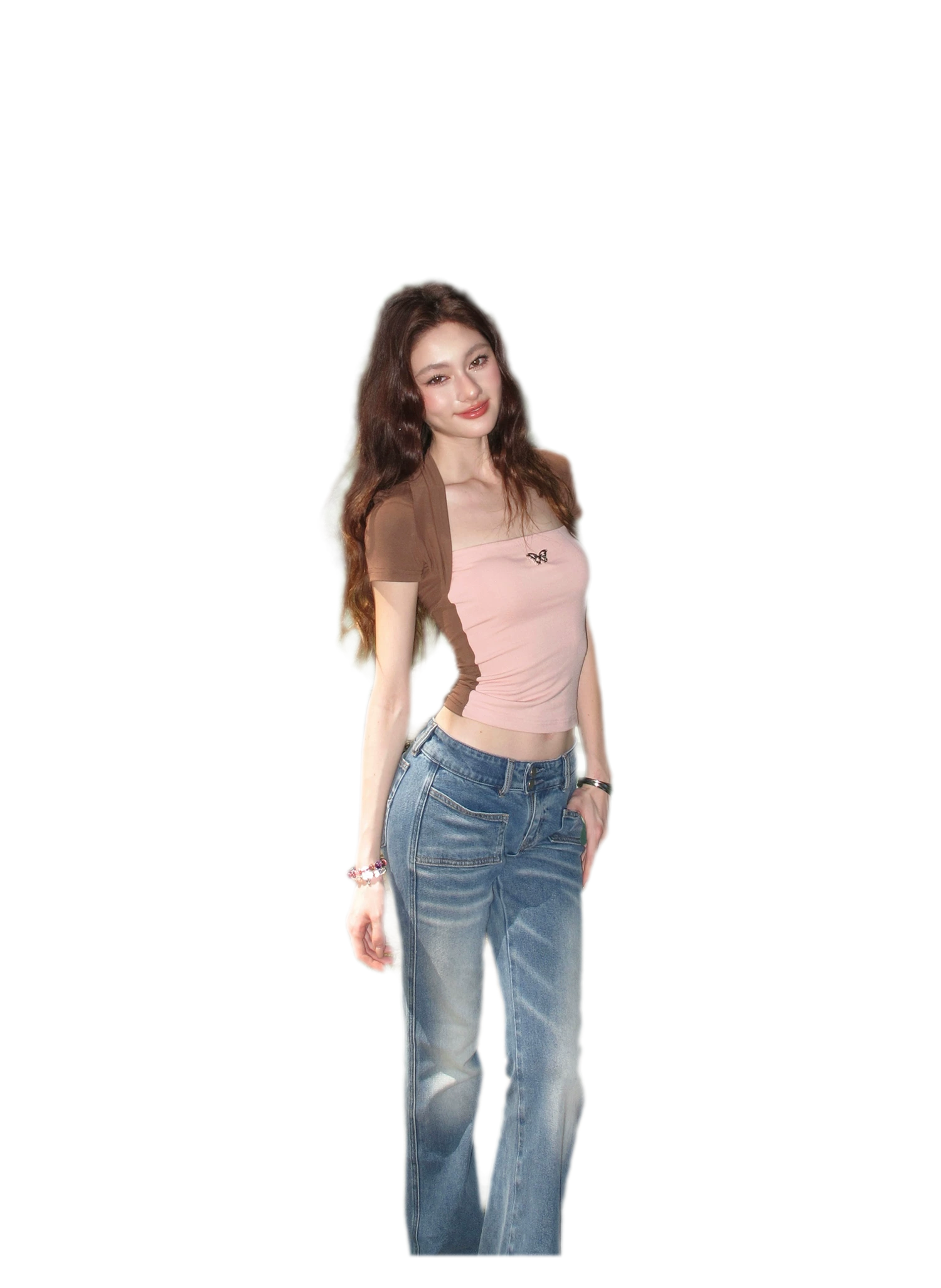 Low Rise Flare Jeans