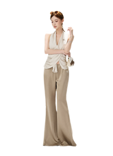 CYNR Satin Drape Flare Pants – view 10