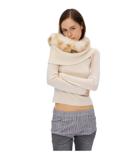 Wool Rib Knit Top