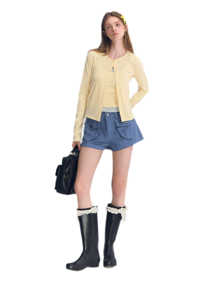 Low-Waist Cargo Shorts