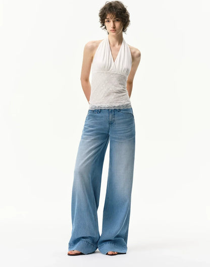 Lyocell Wide-Leg Jeans