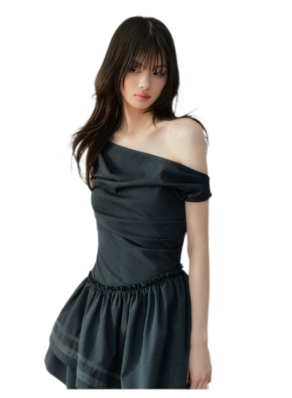 Asymmetric One-Shoulder Dress