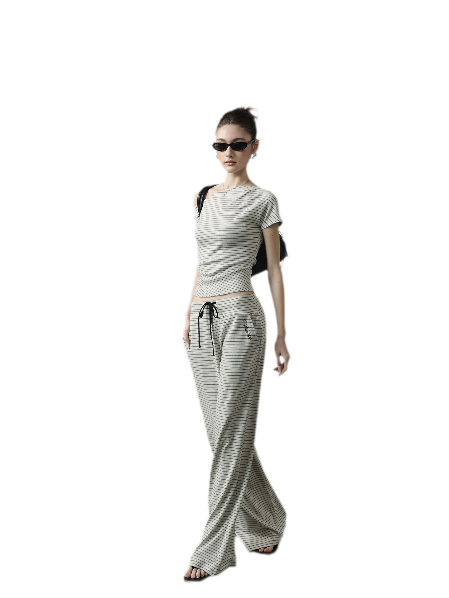 Striped Low-Rise Set