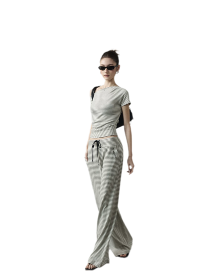 Striped Low-Rise Set