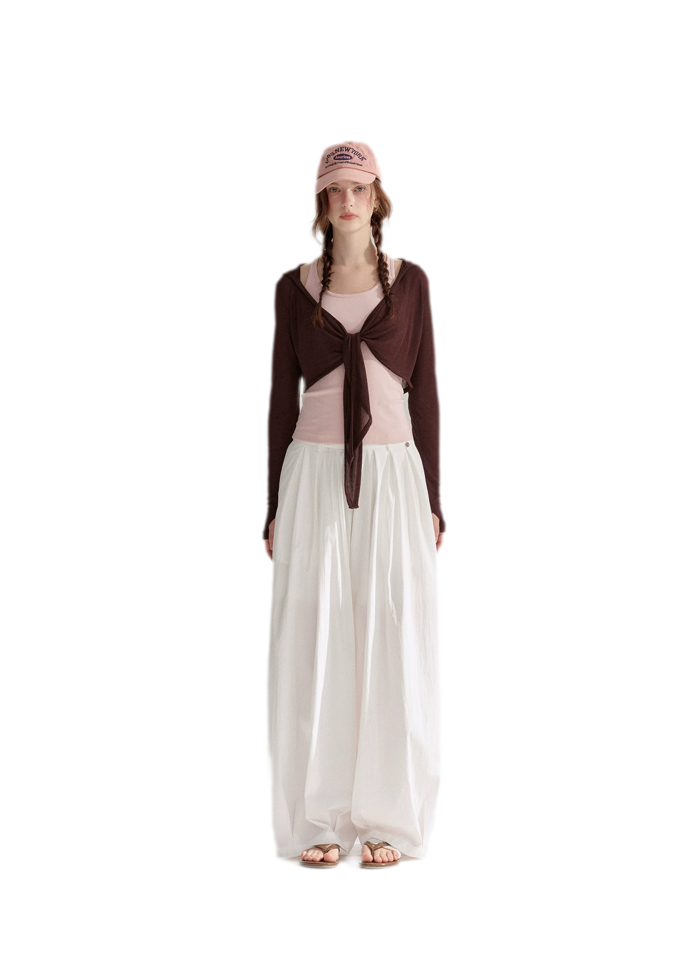 Tie Front Shrug Tank
