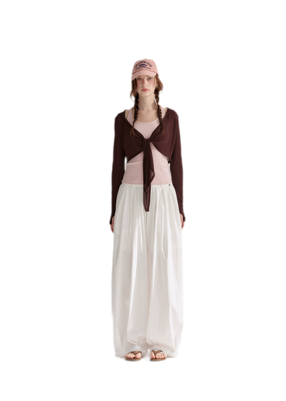 Tie Front Shrug Tank