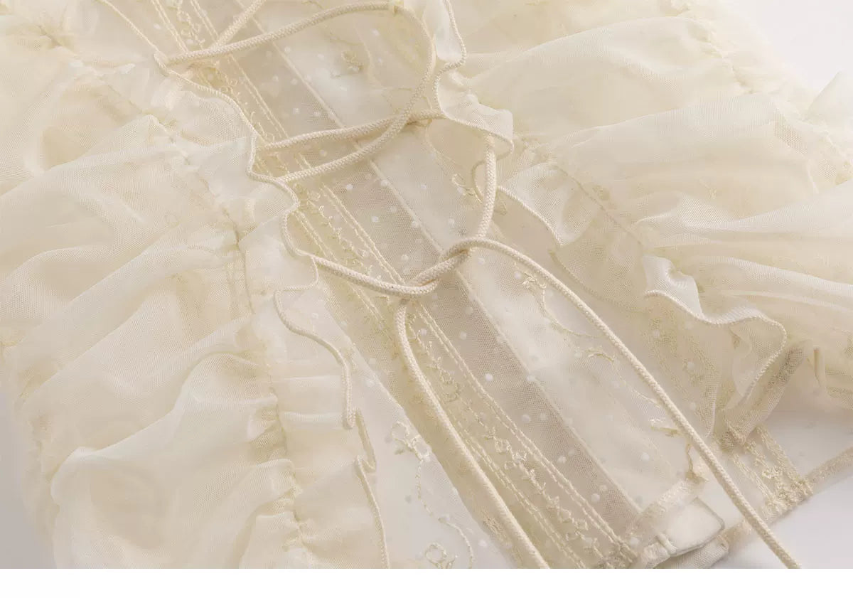 Romantic Archer Sheer Blouse