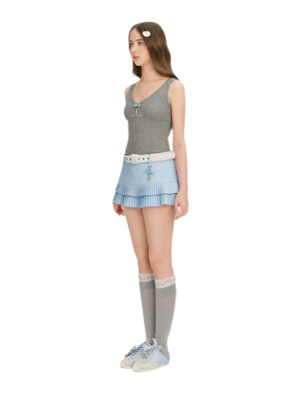Floral Pleated Skort