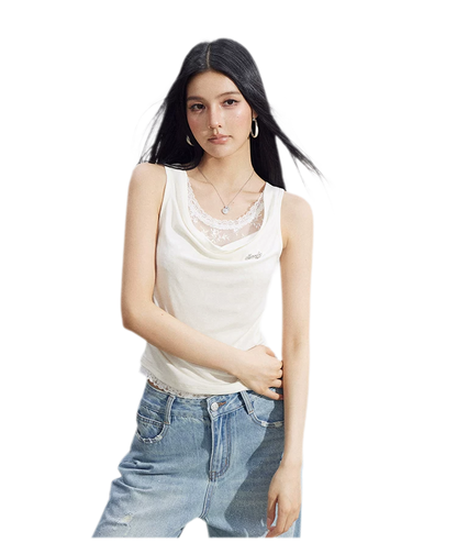 Lace Cowl Tank