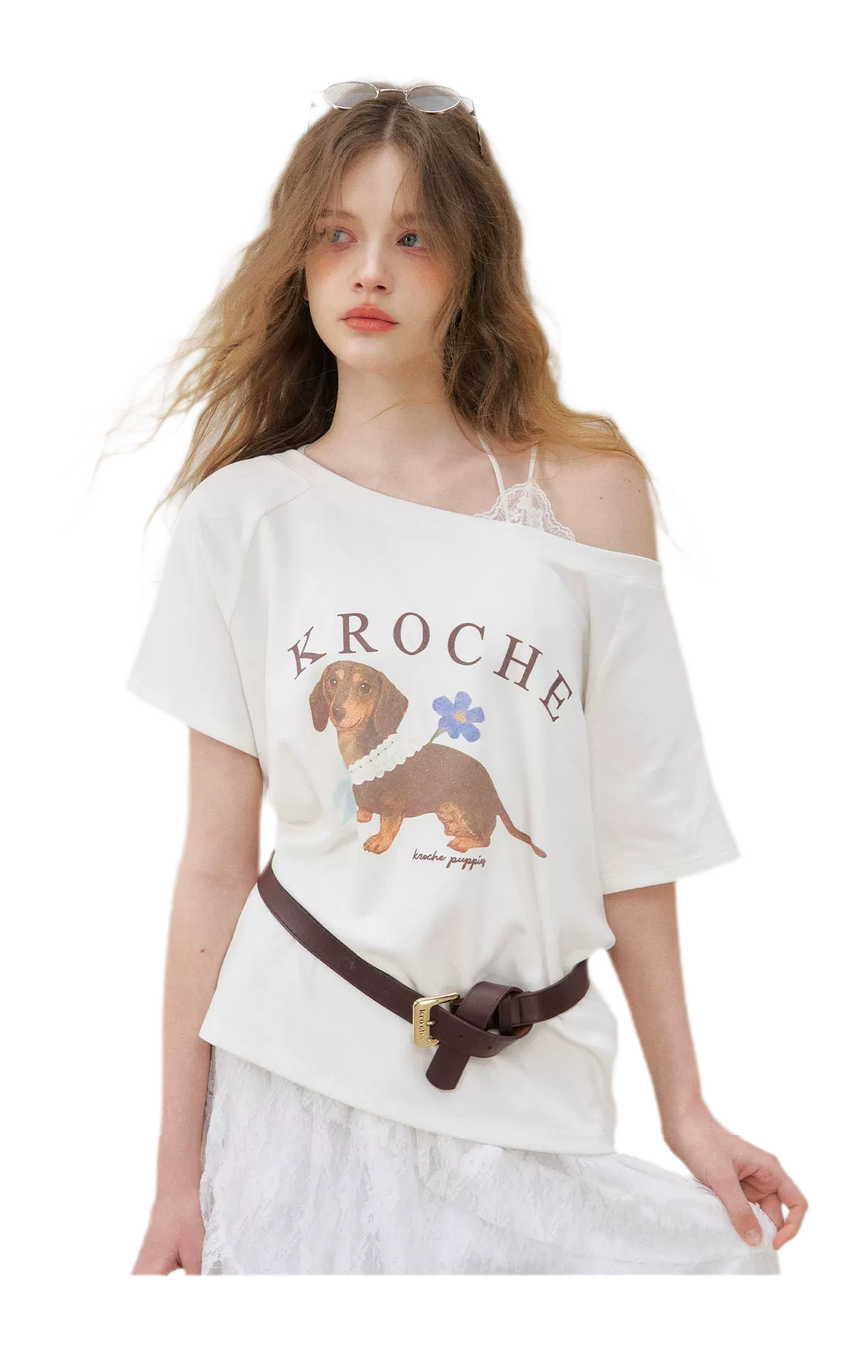 Handpainted Dachshund Tee Cami