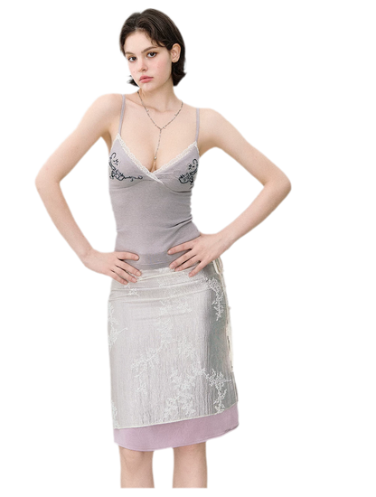 Beaded Lace Camisole Top