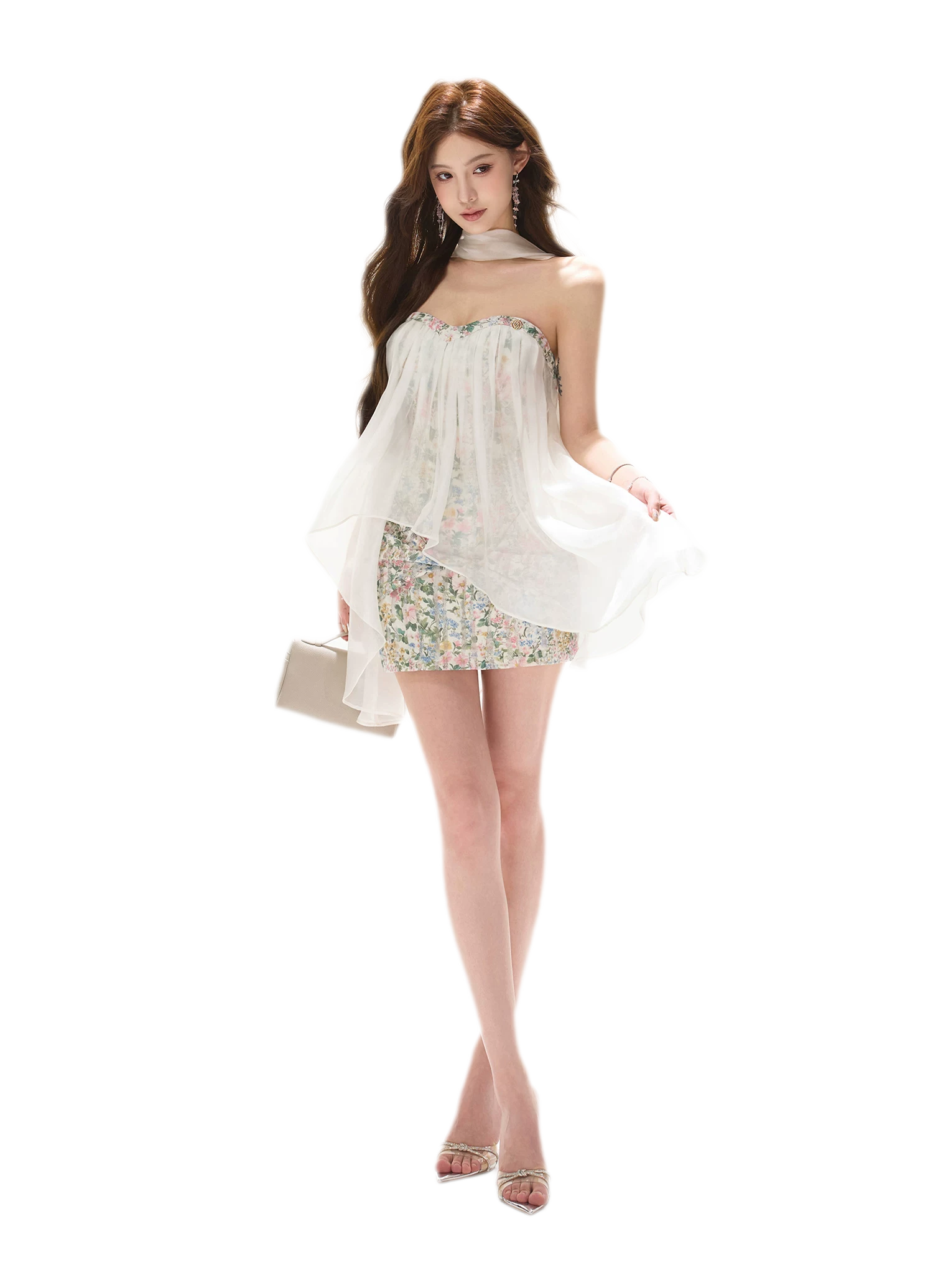 Spring Meadow Chiffon Dress