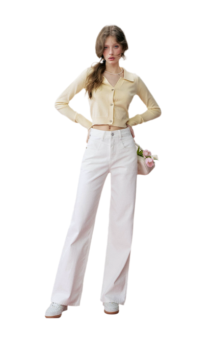 High-Waist Wide-Leg Jeans