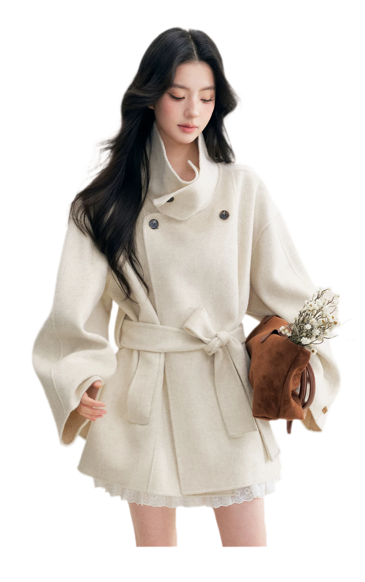 70 Wool Stand Collar Coat