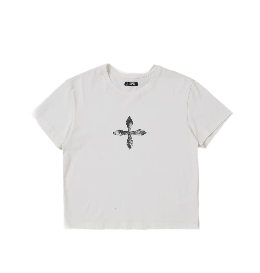 Cross Flower Vintage Tee