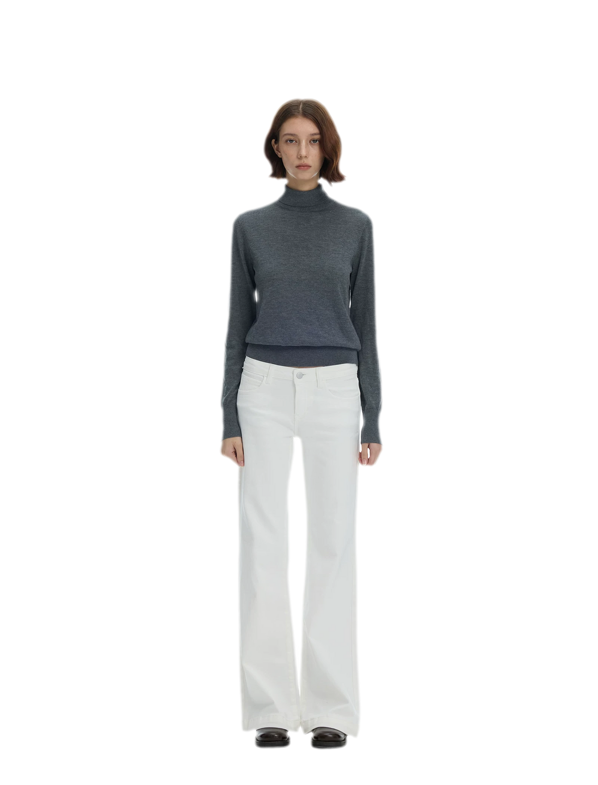Ribbed Slim-Fit Turtleneck Knit