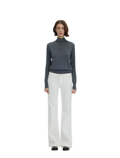 Ribbed Slim-Fit Turtleneck Knit