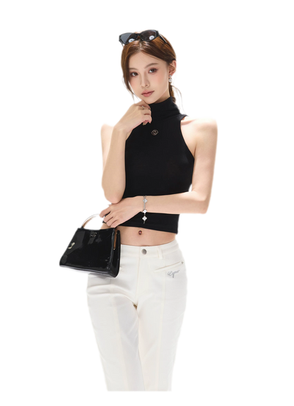 Cutout High Neck Tank