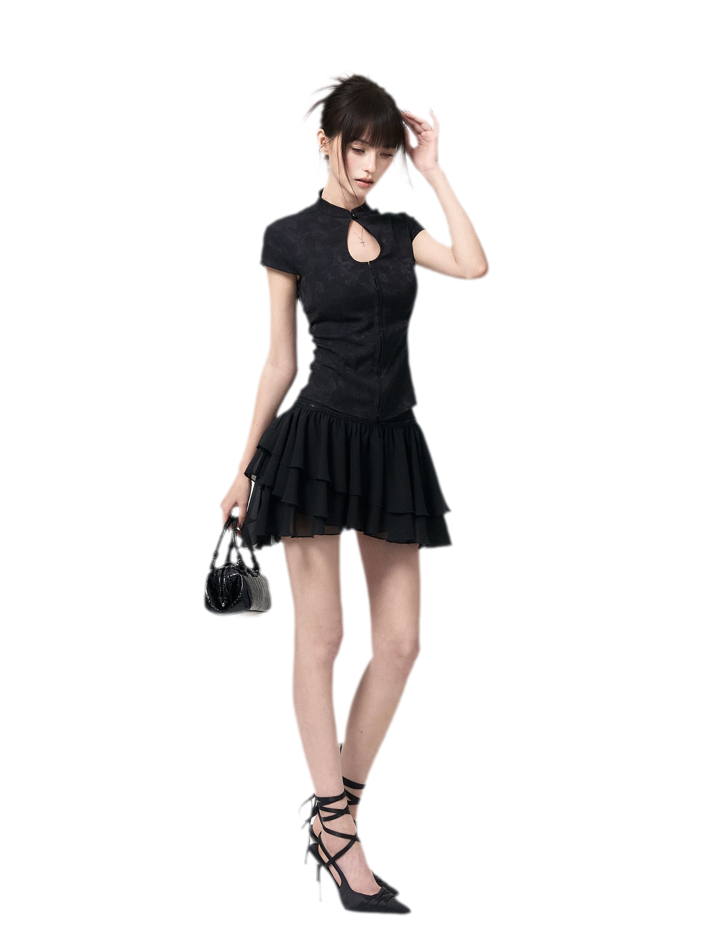 Butterfly Jacquard Two-Piece Set