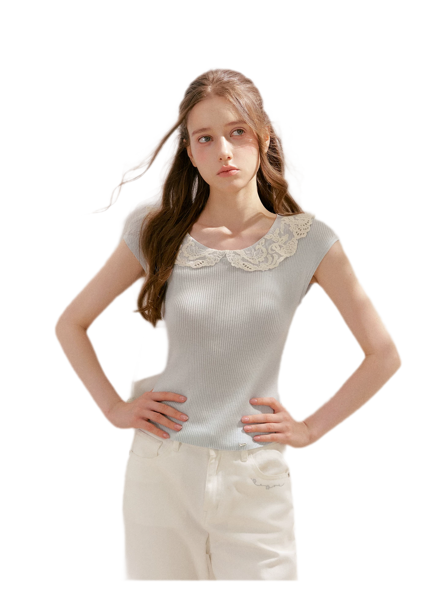 Lace Collar Tee