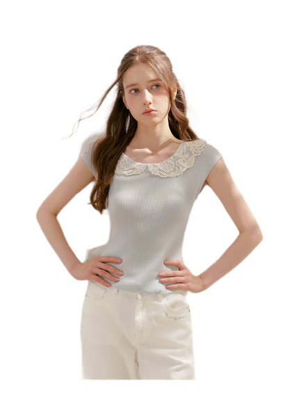 Lace Collar Tee