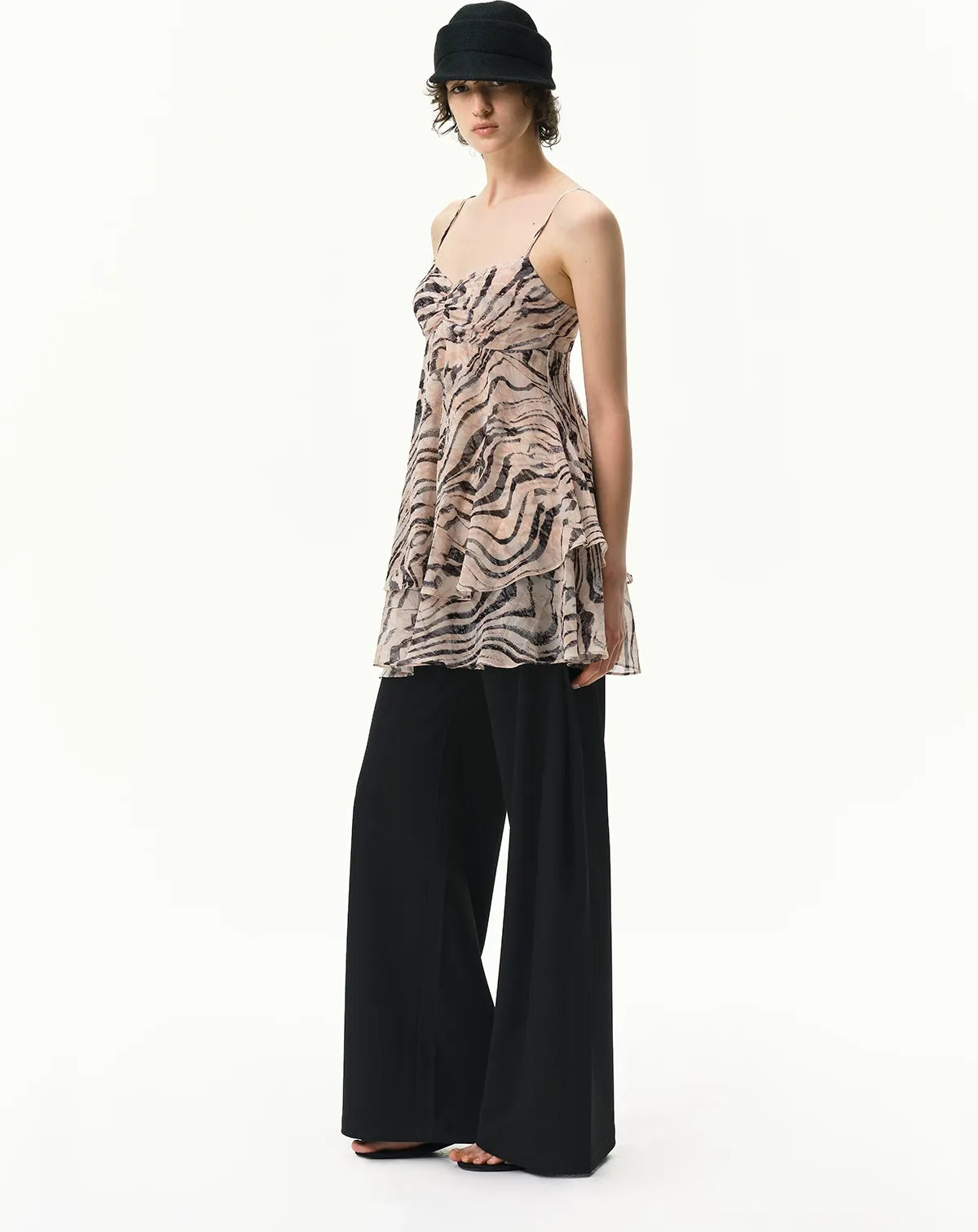 Zebra V-Neck Cami Dress