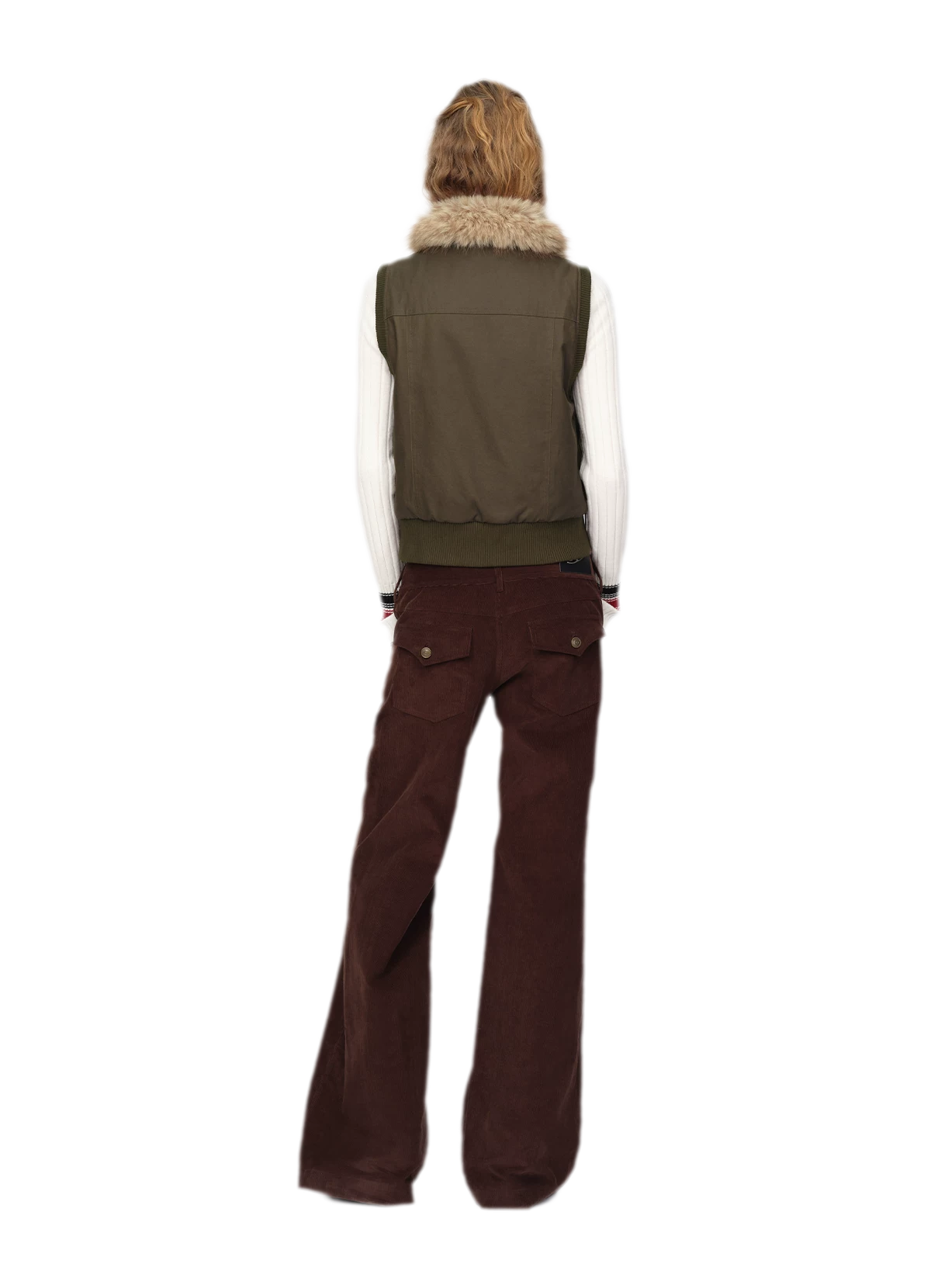 Plush Twill Reversible Vest