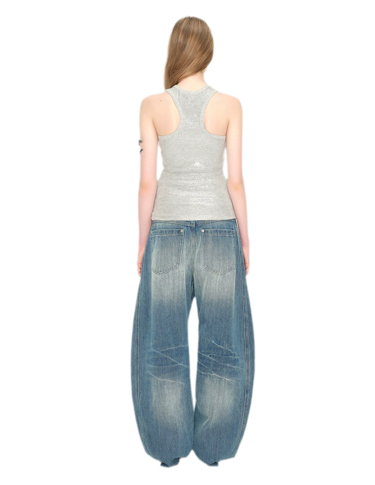 Vintage Washed Lightning Jeans