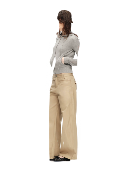 Viscose Honeycomb Hooded Cardigan