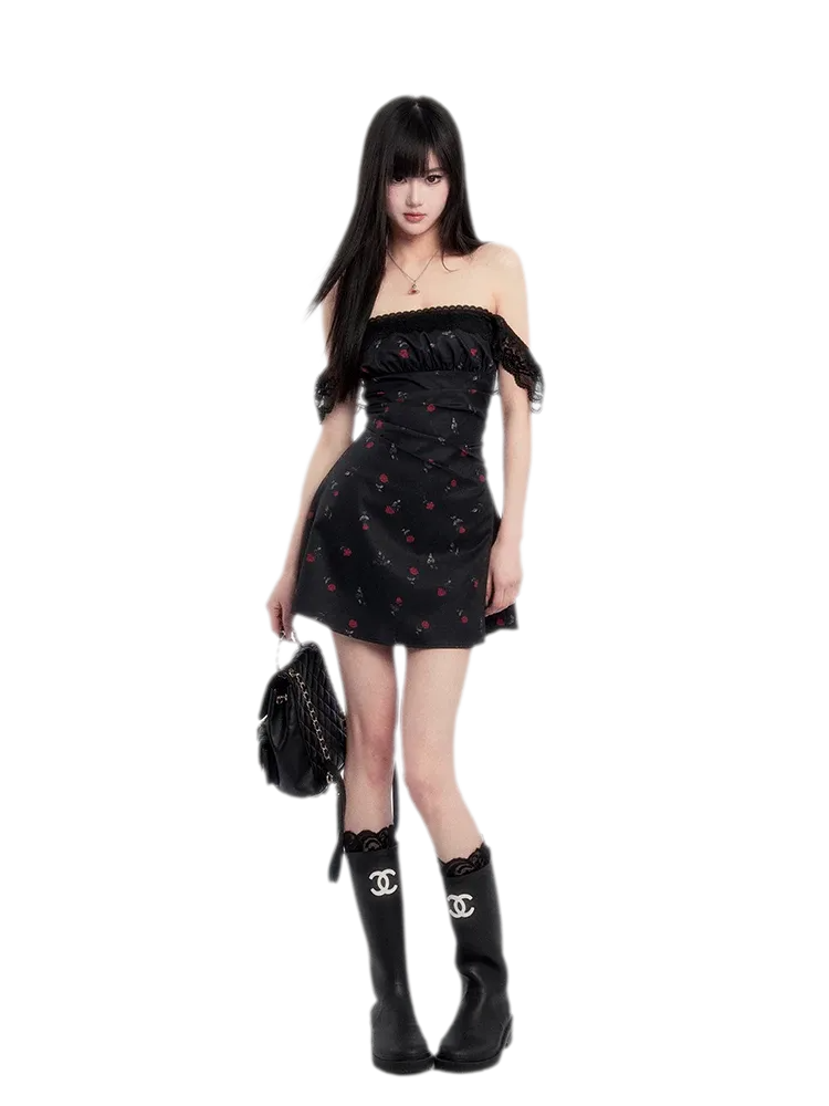 Lace Waisted Floral Dress