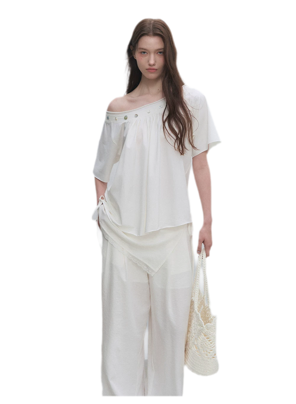 Modal Asymmetric Draped Top