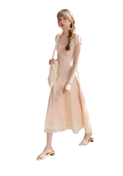 French Lace Long Dress
