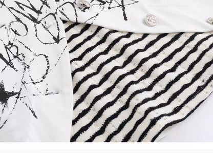 Reverse Stripe Punk Cardigan